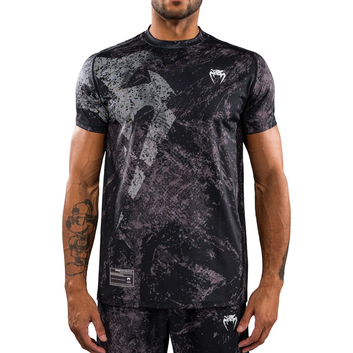 Tricou antrenament barbati Venum Rage & Workout Dry Tech-Negru/Gri-S