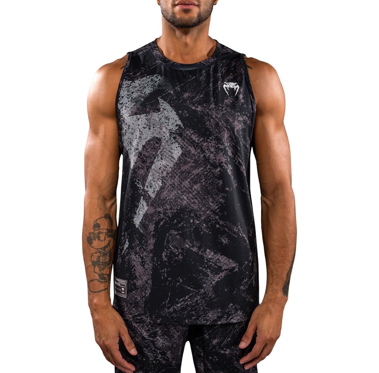 Maiou antrenament barbati Venum Rage & Workout Dry Tech-Negru/Gri-S