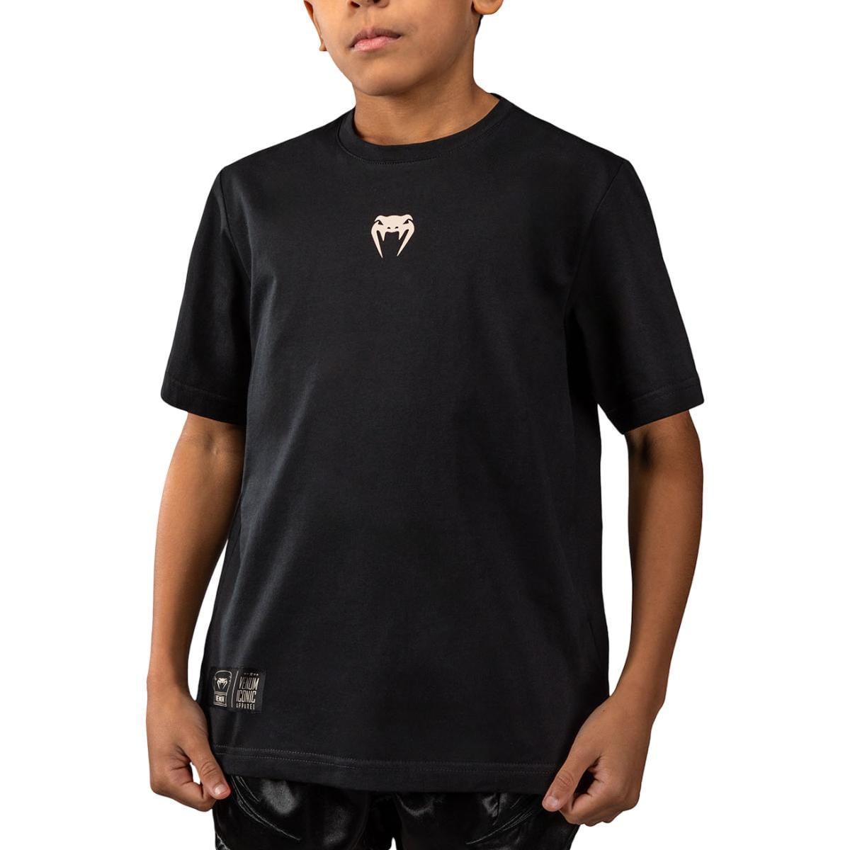 Tricou copii Venum Fight Icons-Negru-8 ani