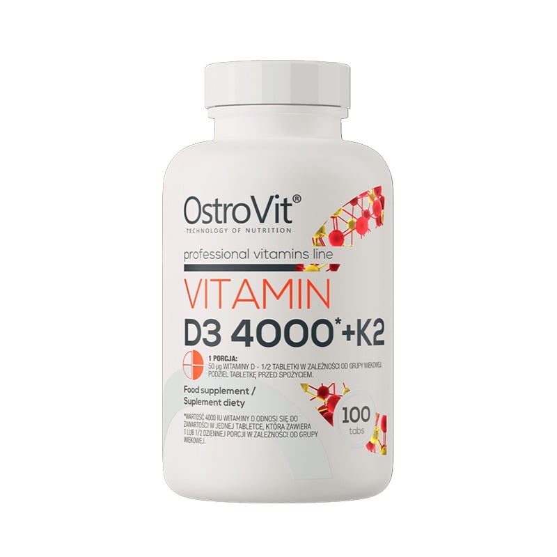 Vitamina D3 OstroVit Vitamin D3 4000UI + K2 