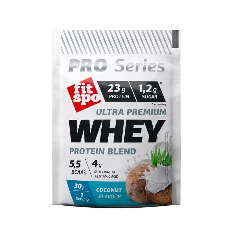 Proteina Zer FITSPO PRO Whey Protein, Aroma de cocos, 30 g