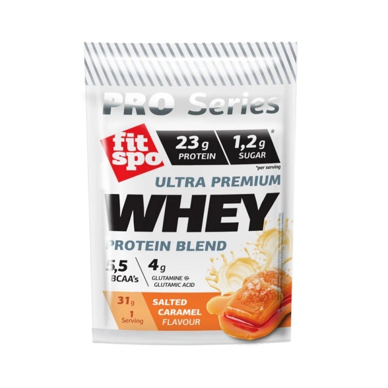 Proteina Zer FITSPO PRO Whey Protein, Aroma caramel sarat, 30 g