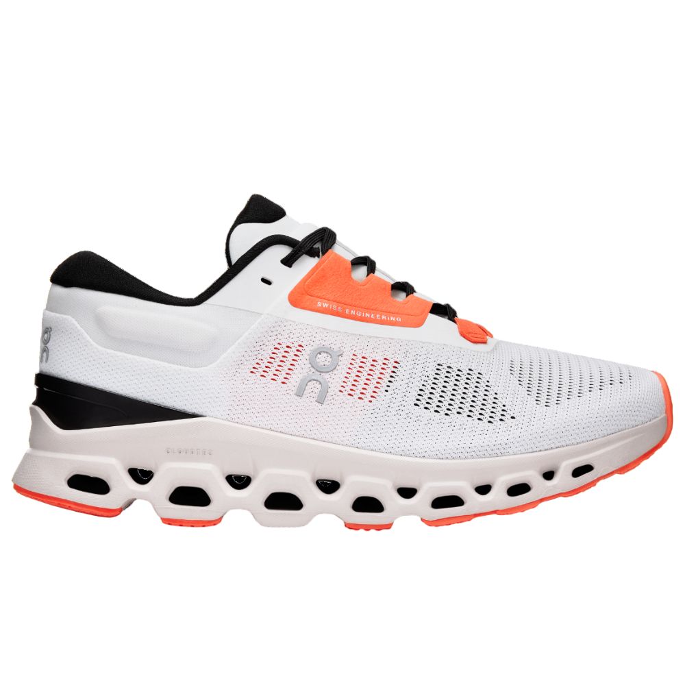 Pantofi alergare dama On Cloudstratus 3 FW 2024-Alb/Corai-36 1/2