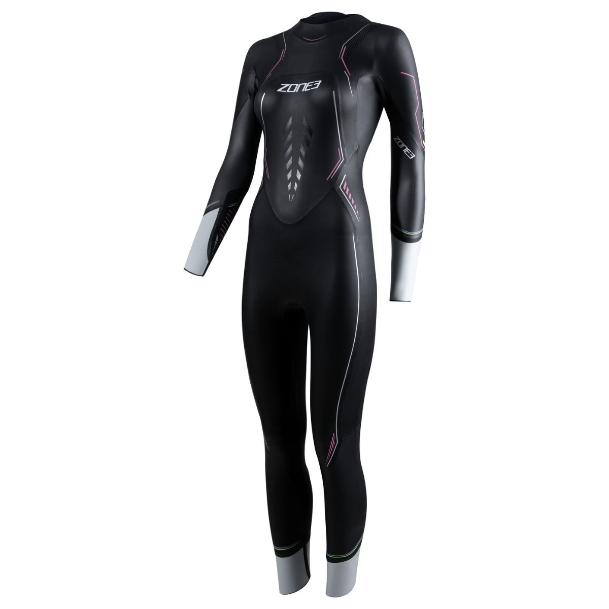 Costum triatlon neopren dama Zone3 Aspire SS 2025-Negru/Gri-M