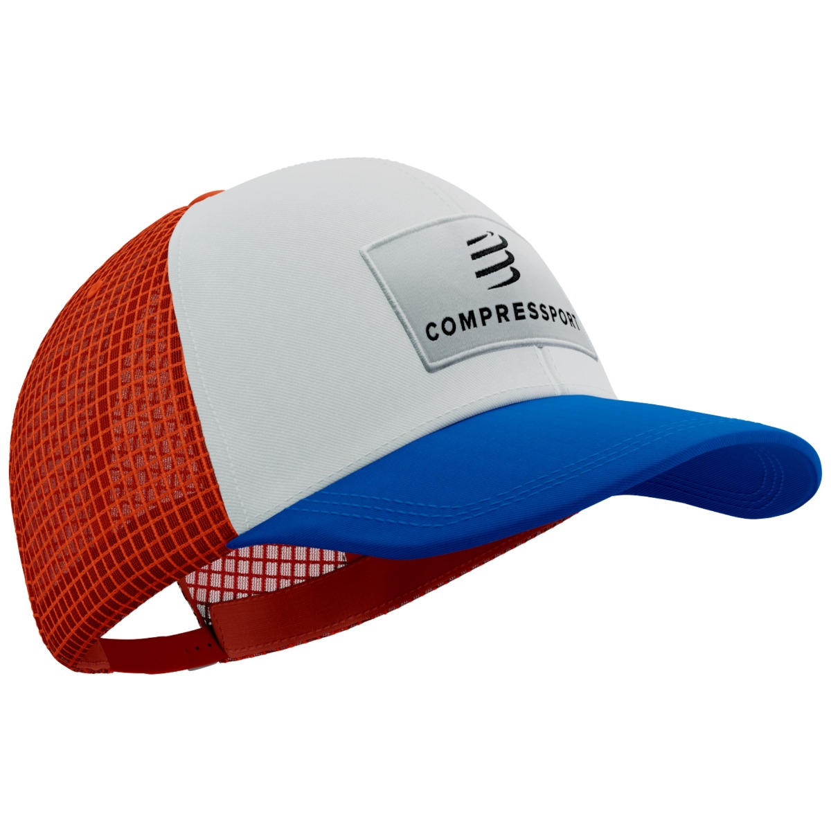 Sapca Compressport Trucker 6P SS 2026-Rosu/Albastru