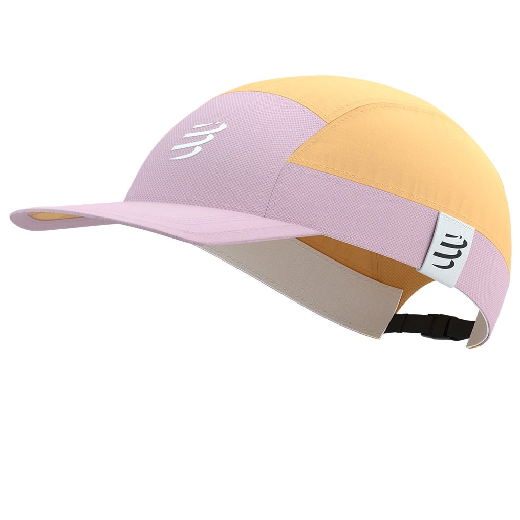 Sapca alergare Compressport 5 Panel Light SS 2025-Portocaliu/Roz