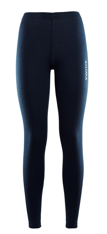 Pantaloni de corp merino dama Aclima WarmWool Longs-Bleumarin-L