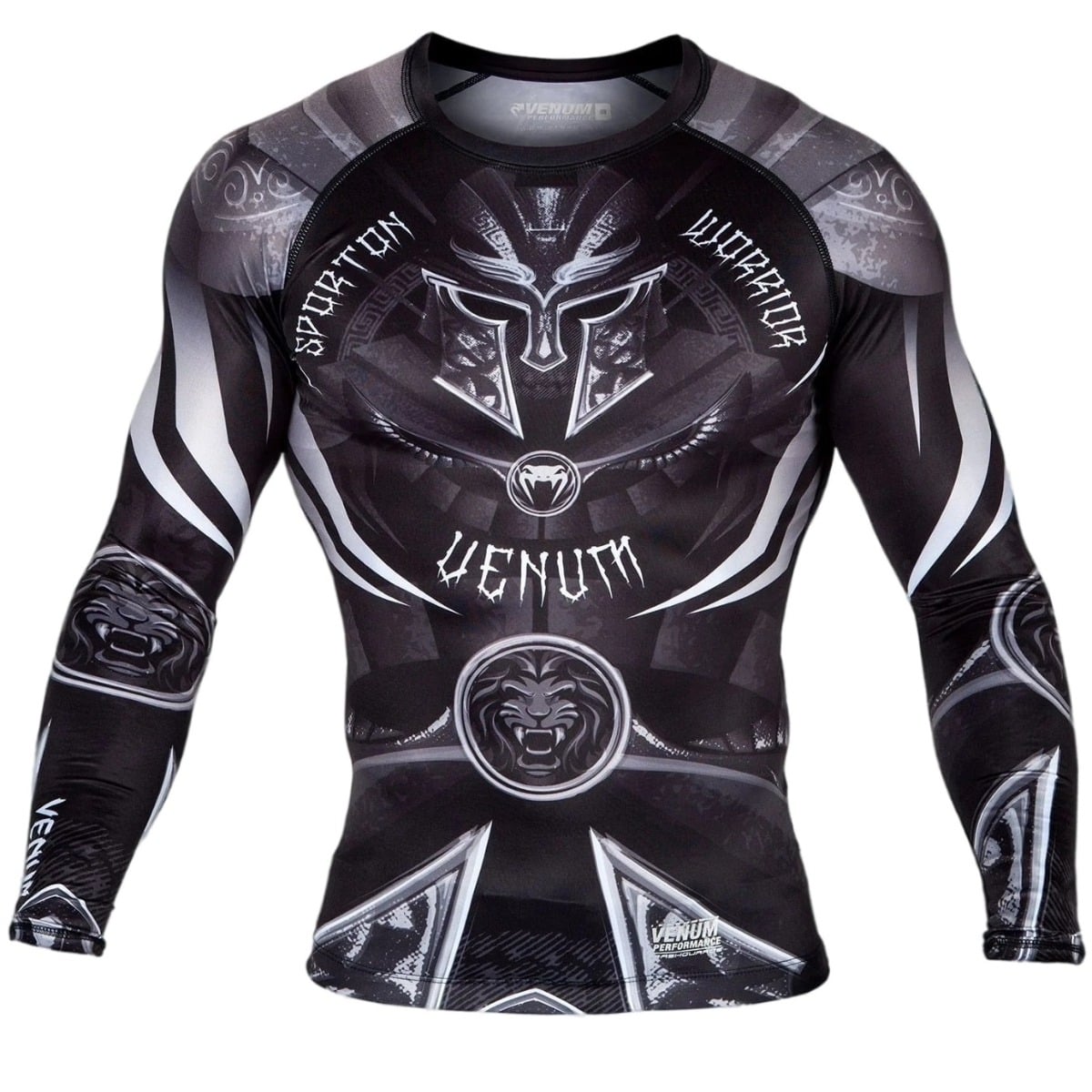 Bluza compresie barbati Venum Gladiator-Negru/Alb-S