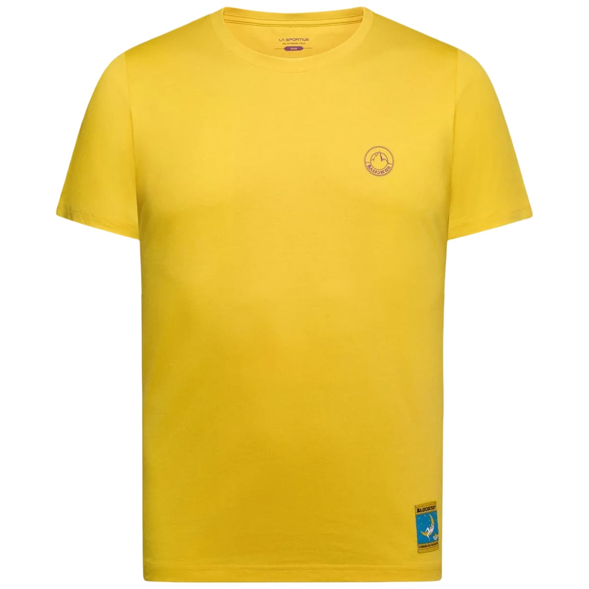 Tricou barbati La Sportiva Climbing on the Moon-Galben/Mov-S