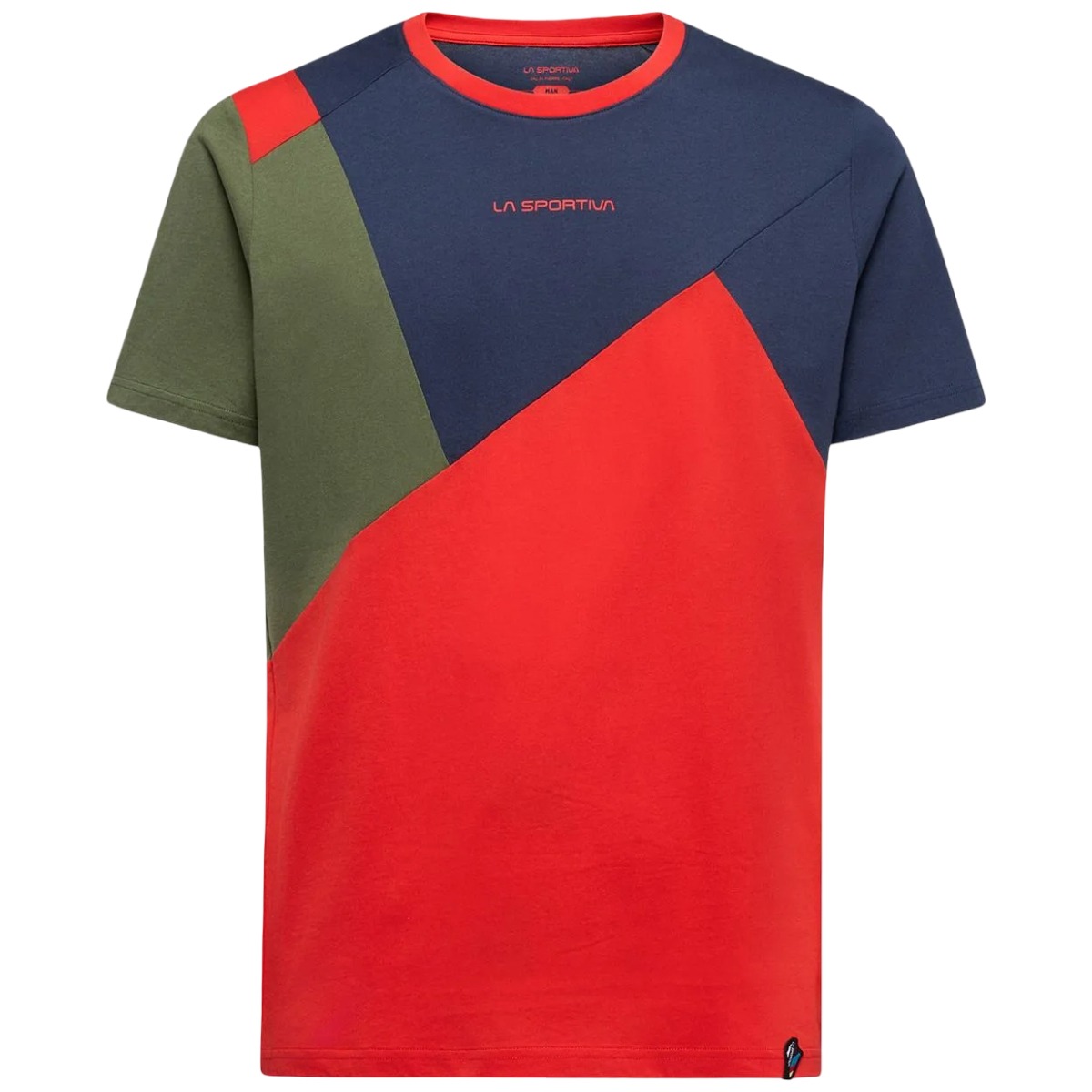 Tricou escalada barbati La Sportiva Dude-Rosu/Bleumarin-S