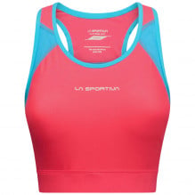 Bustiera dama La Sportiva Stash-Corai/Albastru-XS