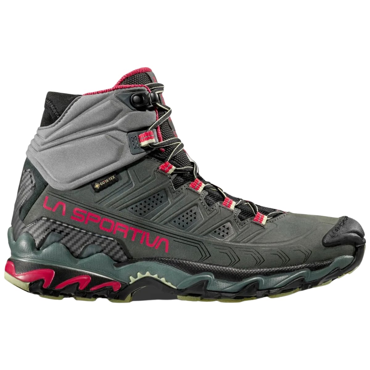 Ghete trekking dama La Sportiva Ultra Raptor II Mid Leather Wide GTX-Kaki/Gri-36