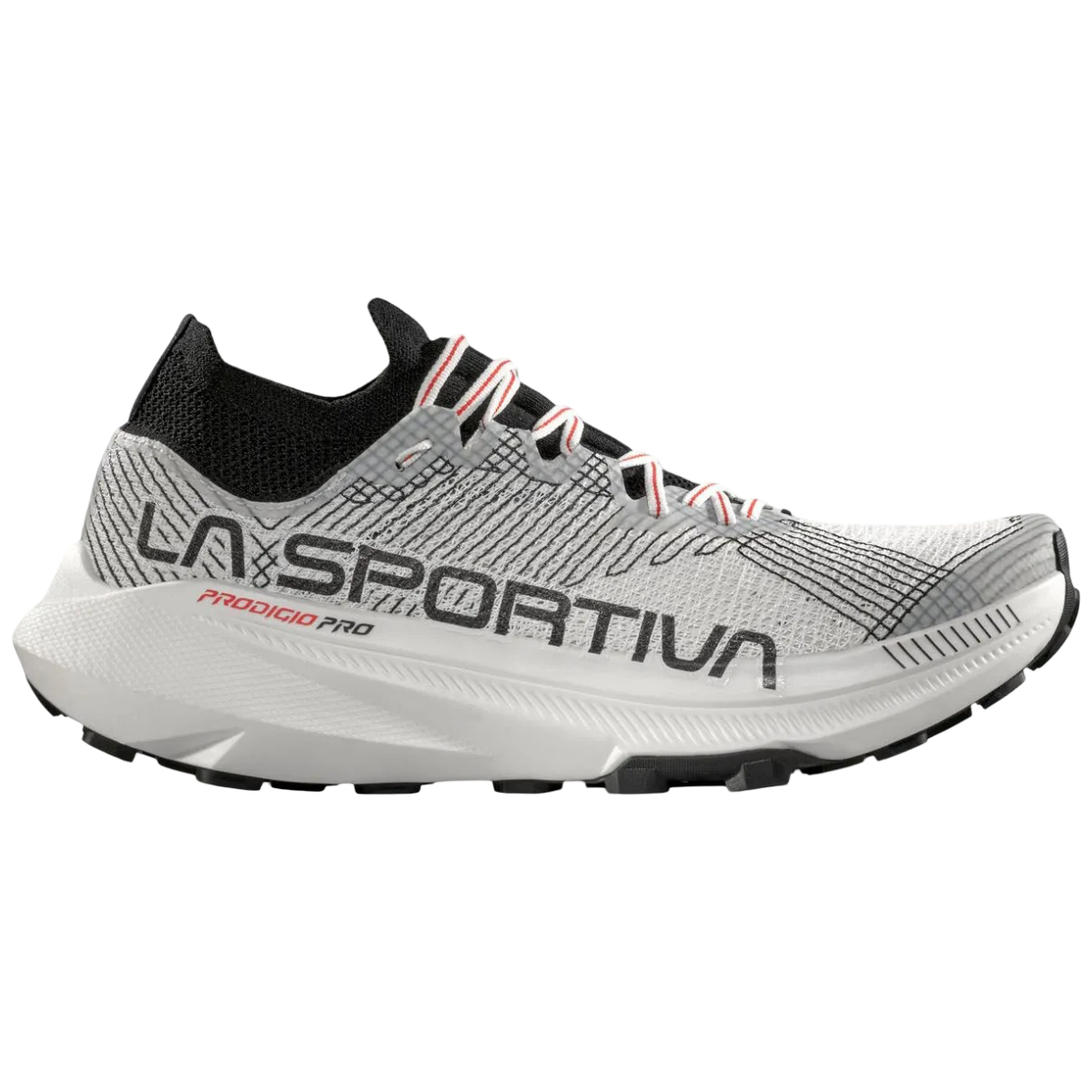 Pantofi alergare trail barbati La Sportiva Prodigio Pro-Alb/Negru-42
