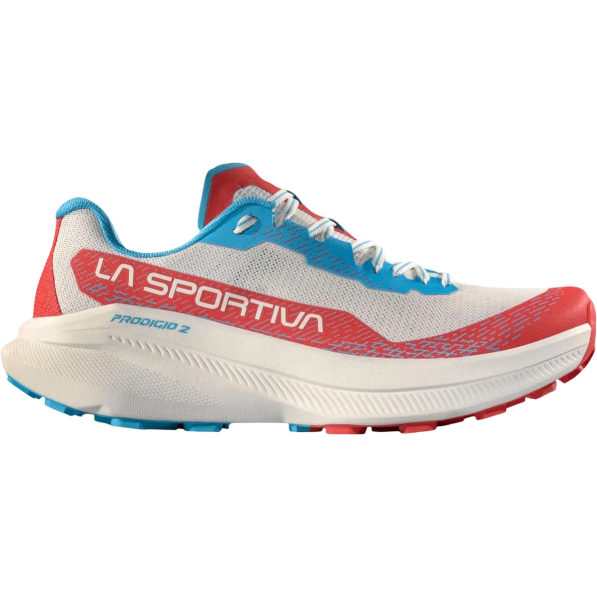 Pantofi alergare trail dama La Sportiva Prodigio 2-Alb/Corai-37