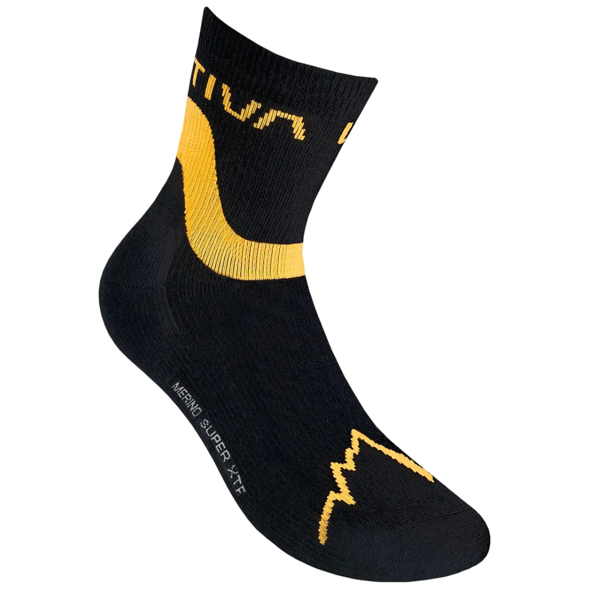 Sosete alergare La Sportiva Snowrun-Negru/Galben-S
